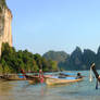 longtail boats in krabi
