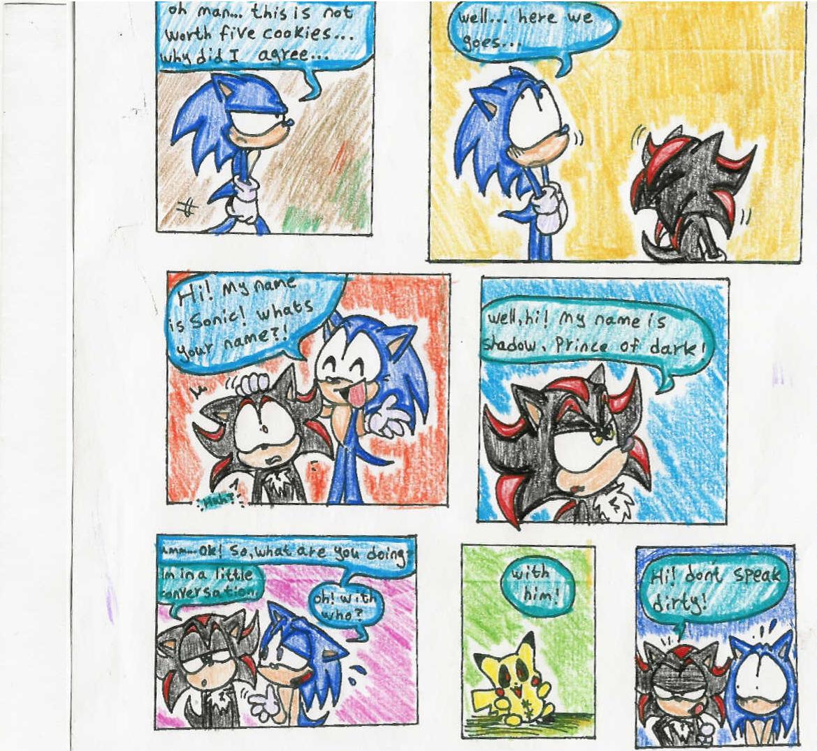 Sonic + Shadow Comic by Electro-Yoshi on DeviantArt