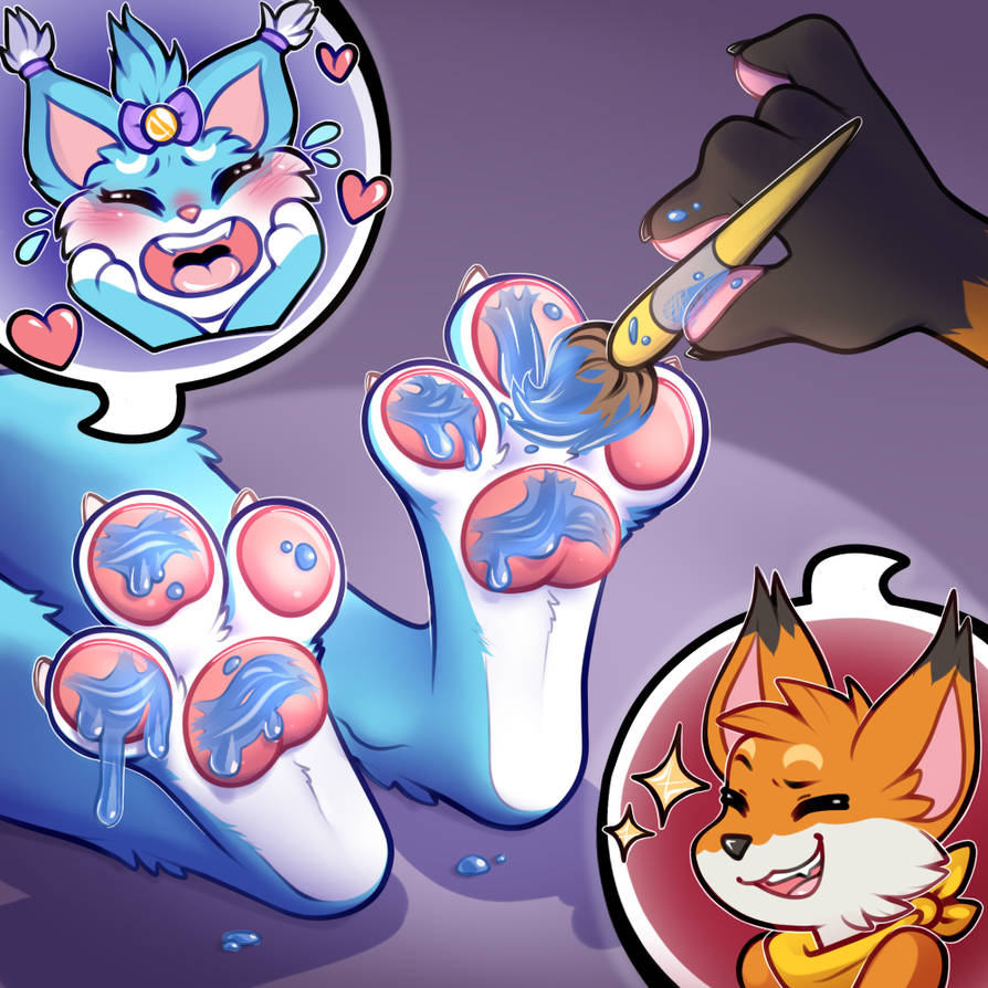 Fouxy and Luna's tickle game by Anar-Celegorm on DeviantArt.