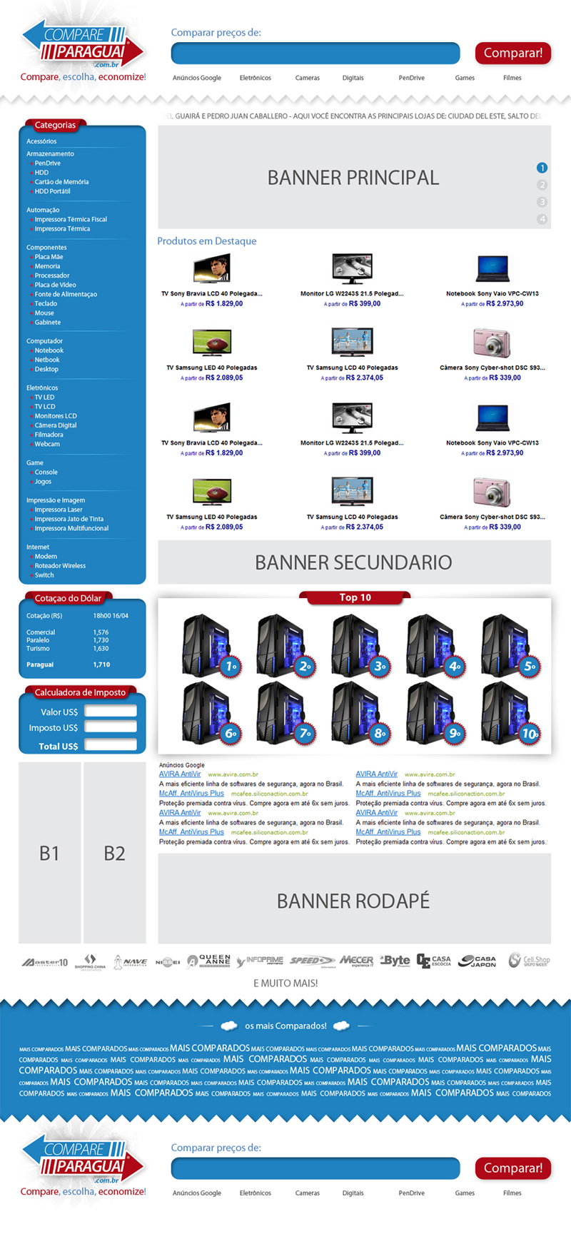 Compare Paraguai Website