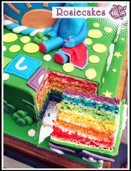 Iggle Piggle In The Night Garden Cake - Inside