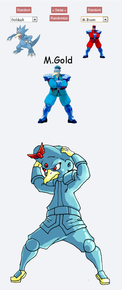 M.Gold-Golduck-fusion-M.Bison