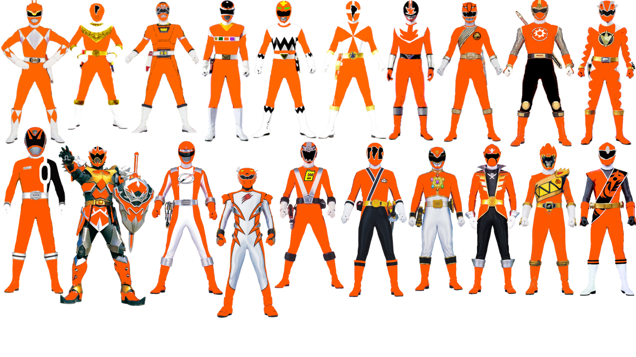 All Orange Rangers by DrSummersBrandonshy on DeviantArt