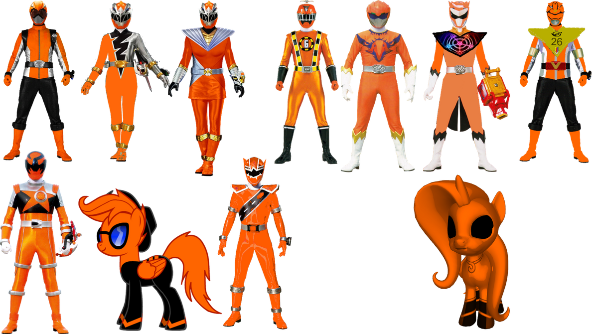 All Orange Rangers Part 2 by DrSummersBrandonshy on DeviantArt