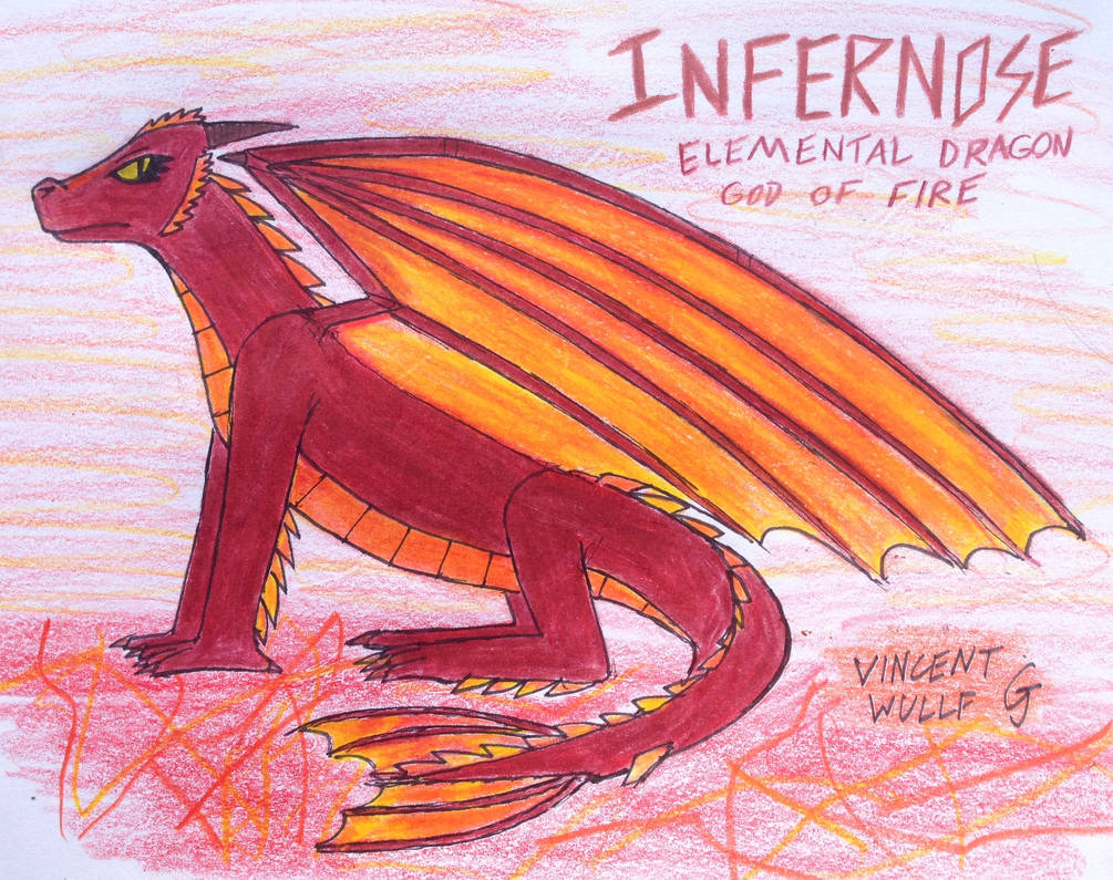 Infernose, Elemental Dragon God of Fire. by Vincent-Wullf on DeviantArt