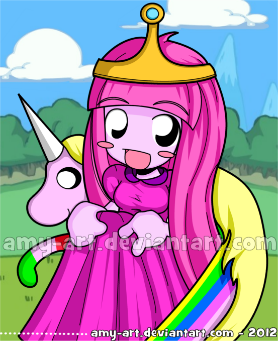 Adventure Time - Princess Bubblegum and Rainicorn