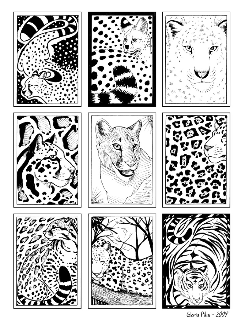 Big Kitty ACEOs by twapa