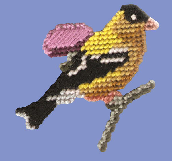 Goldfinch needlepoint