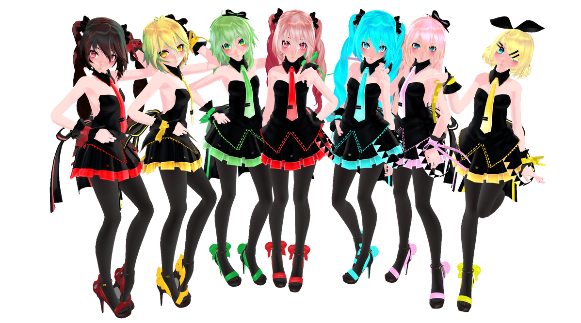 Tda Models TDA model pack watchers gift UPDATE by ferrar-chan by ferrarr on DeviantArt