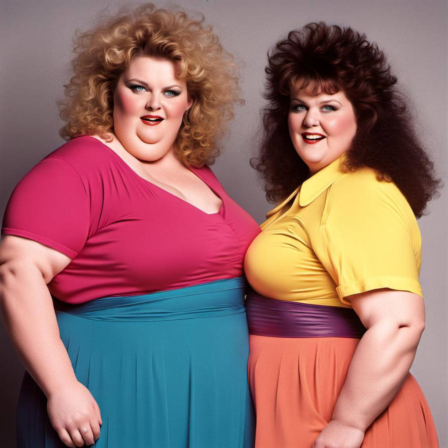 Several 1980s Style Plussized Obese Sapphic Super by Rogerlad on