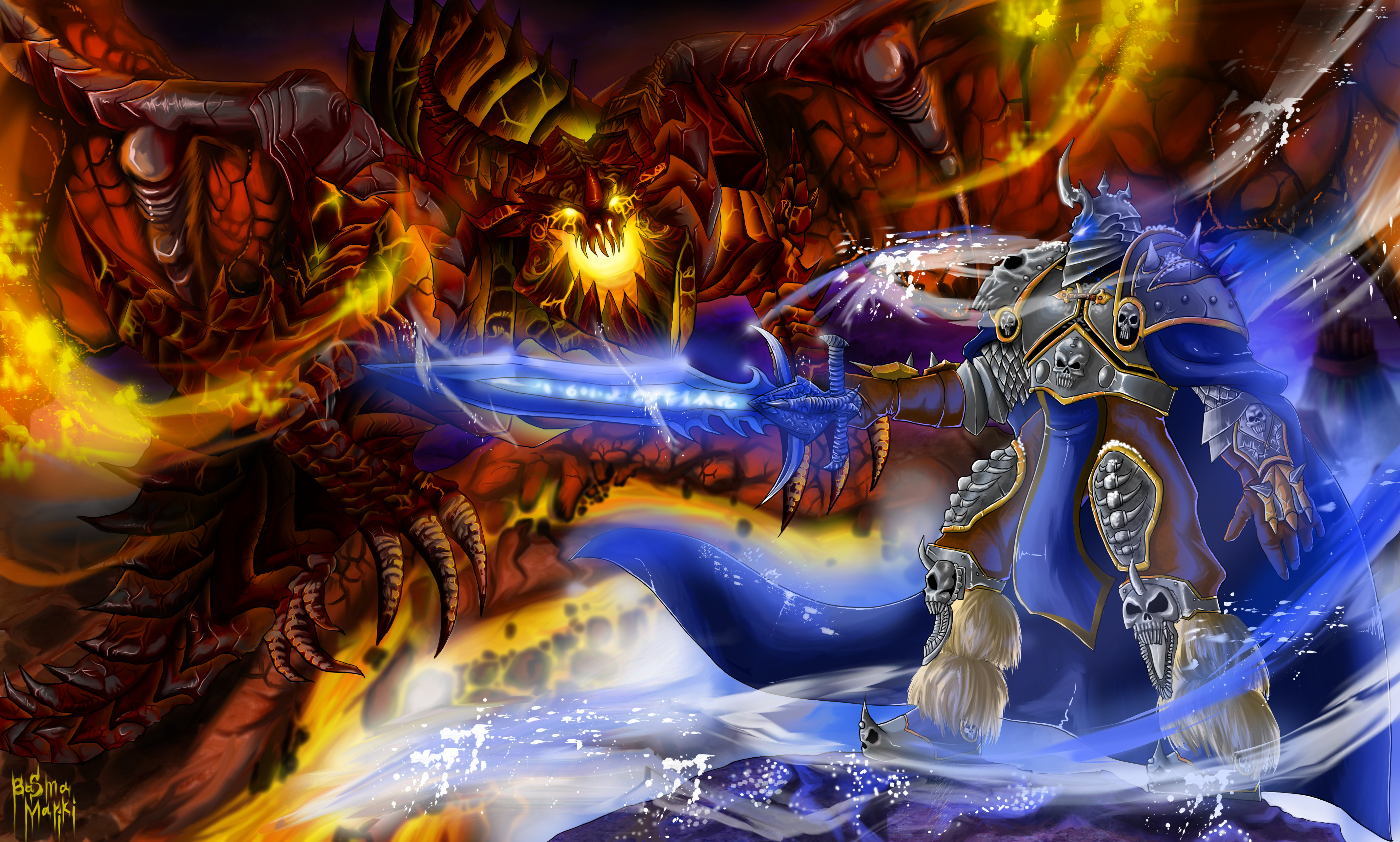 Diablo vs. Arthas by aNroll on DeviantArt