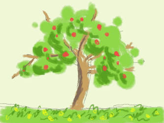 Tree--Art Academy drawing