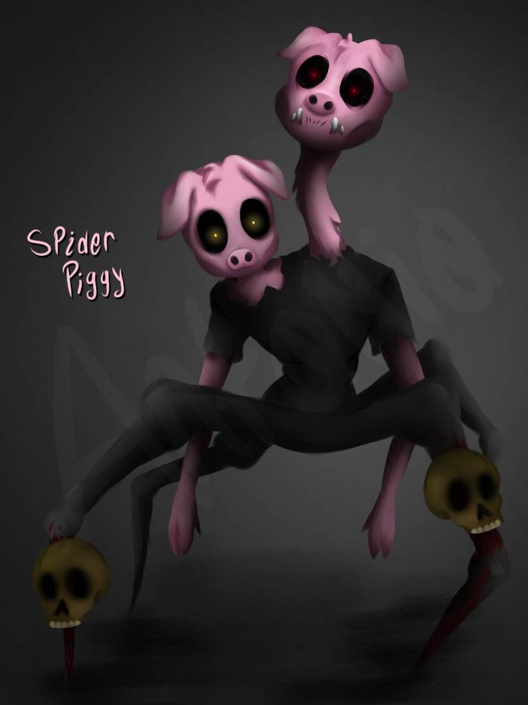 Spider Piggy - Roblox Piggy (Fanmade) by AntonioJiki on DeviantArt