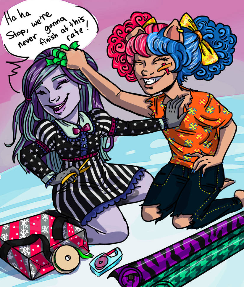 Christmas Wrapping by StrangeMakesArt on DeviantArt