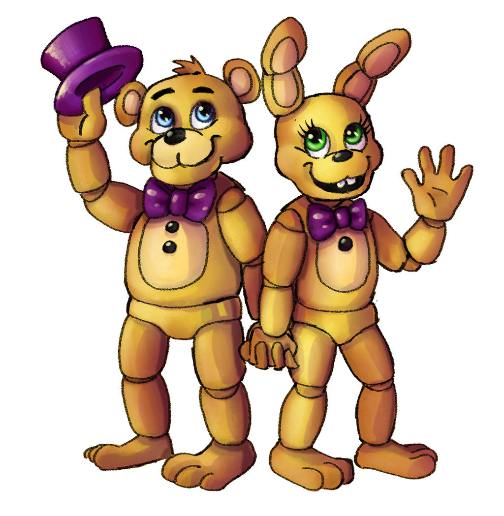 FNaF World SpringBon and FredBear by StrangeMakesArt on DeviantArt