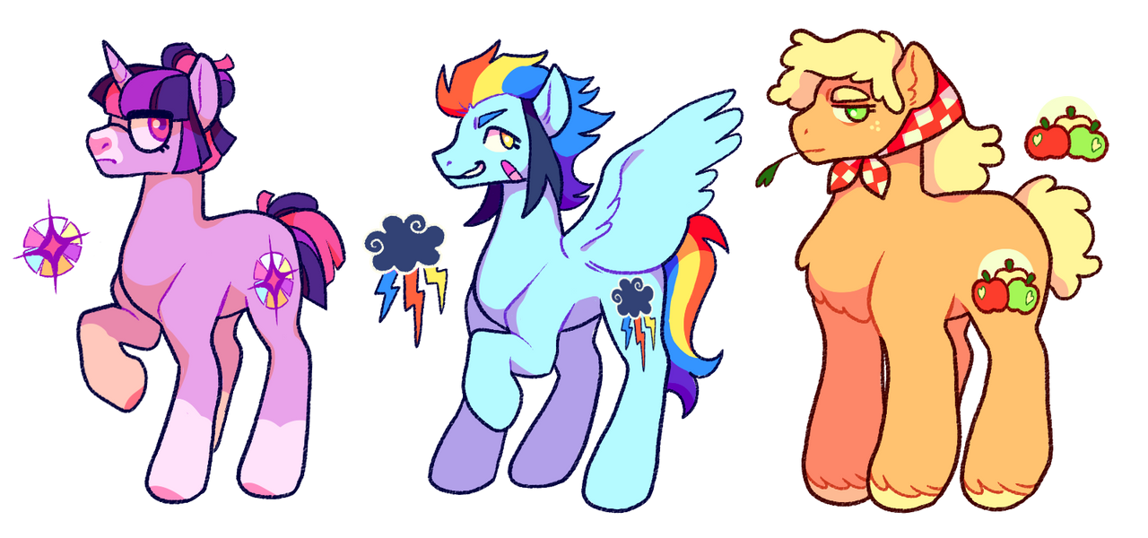 Mlp Restyle mlp redesigns part 1 by ponymorph on DeviantArt