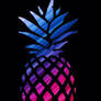 Colorful Pineapple Blue and Pink Diagonal 01