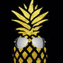 Golden Pineapple with Pilot Glasses