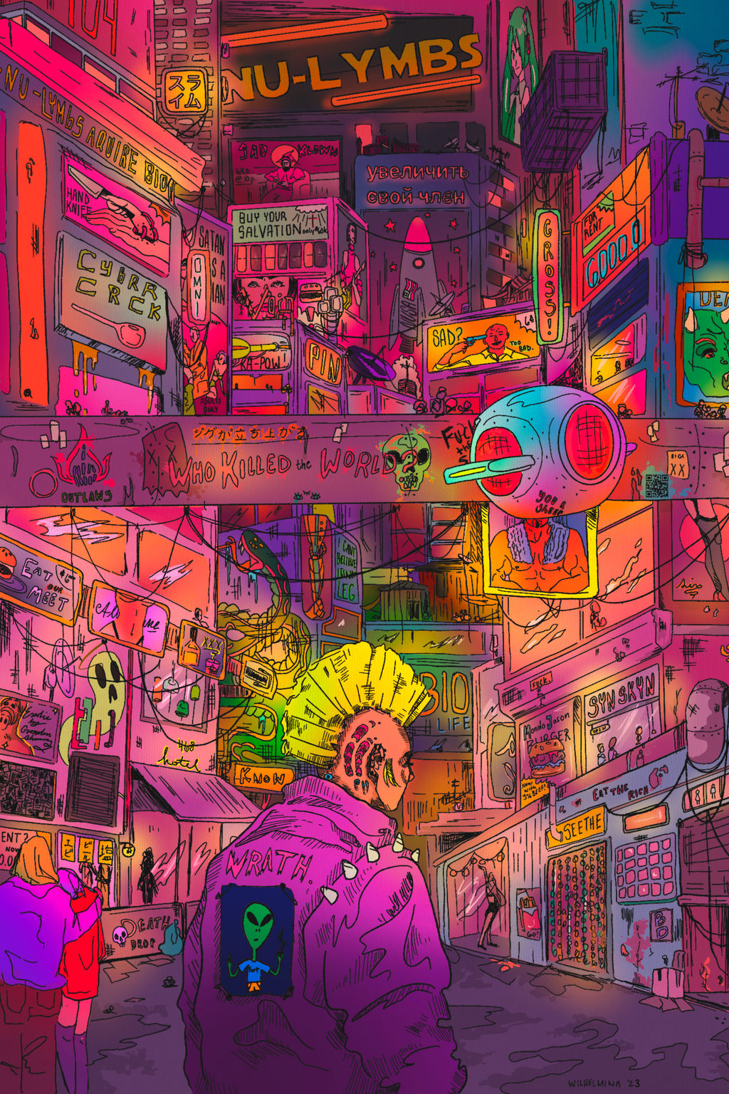 Punk Tech Deviantart Cyber-Punk-Ish by wildoesart on DeviantArt