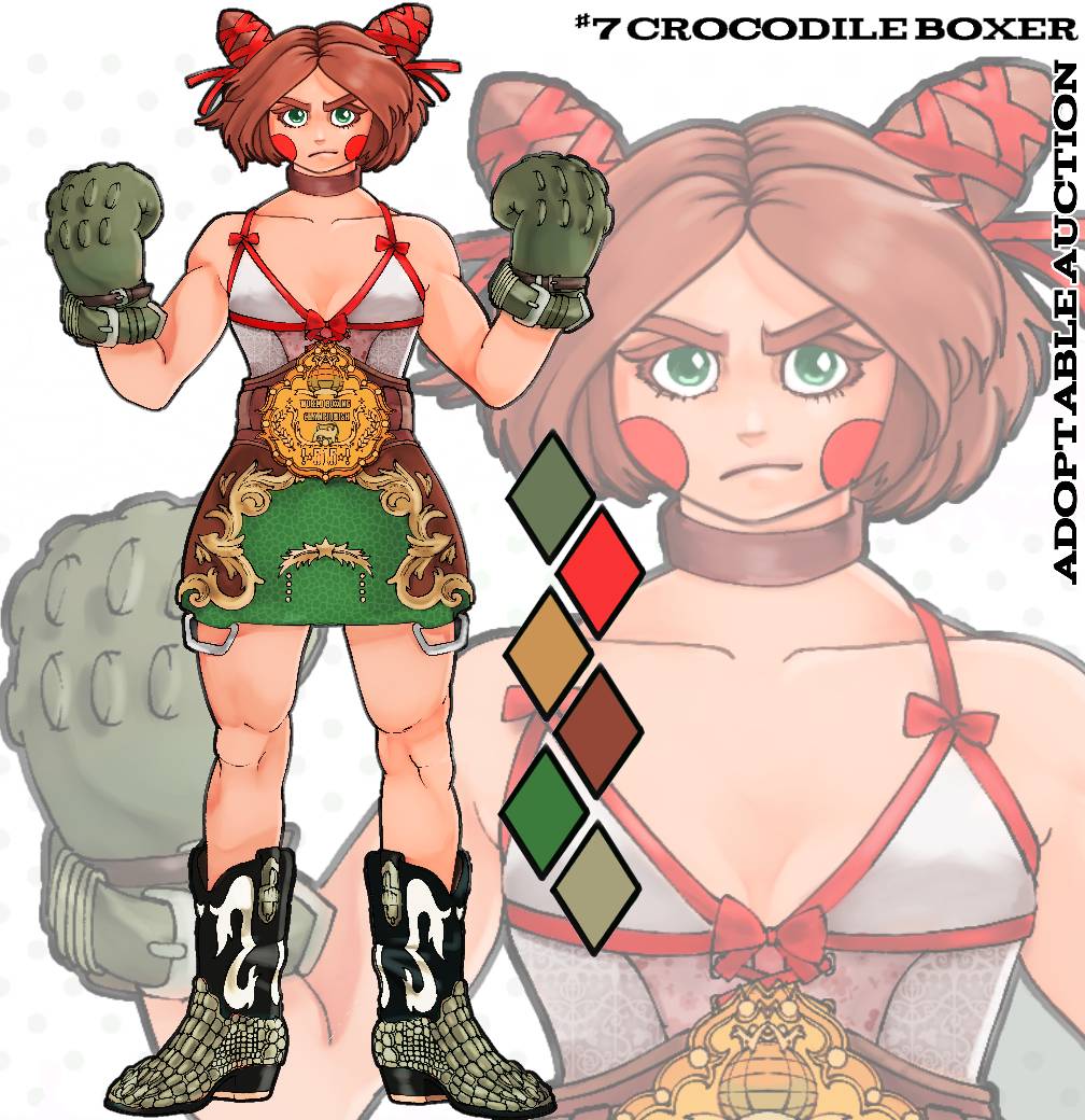 (CLOSED) 7# Adoptable Auction: Crocodile Boxer