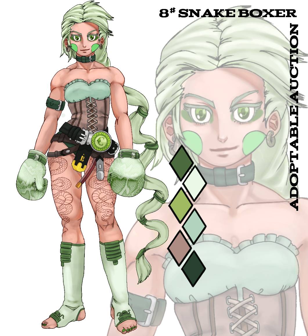 (CLOSED) 8# Adoptable Auction: Snake Boxer