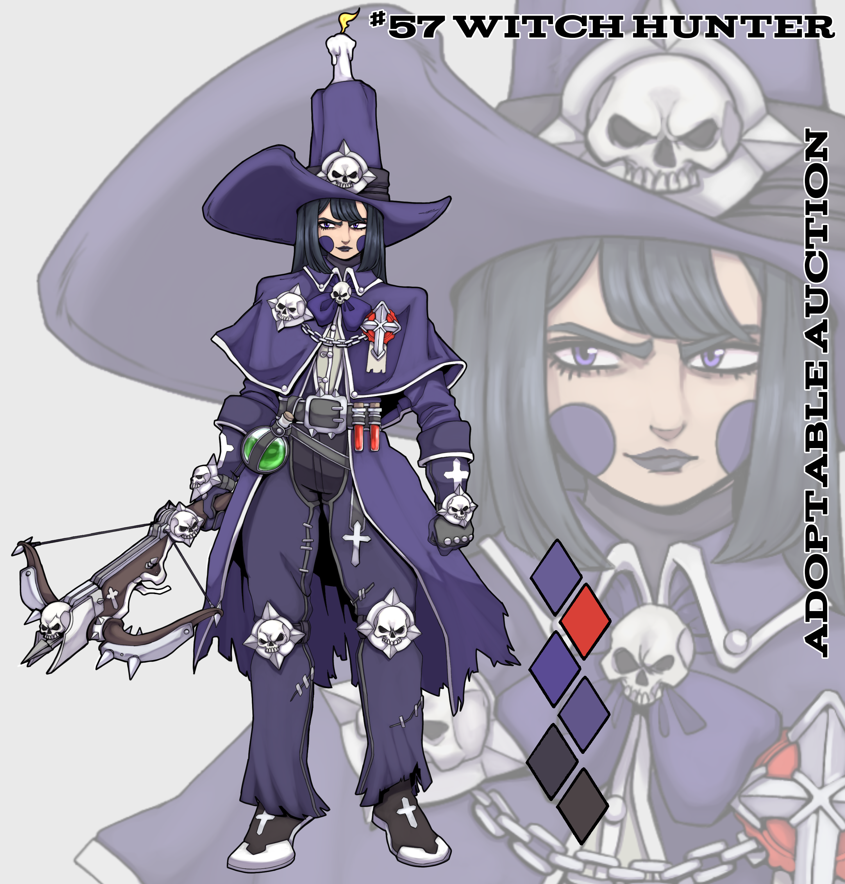 (CLOSED) #57 Adoptable Auction: Witch Hunter