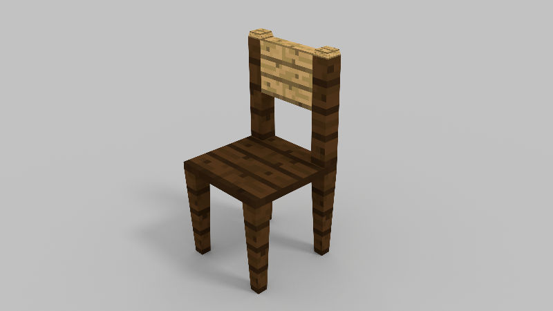 Minecraft Chair Patterns Minecraft chair model for Blender! DOWNLOAD LINK by MasterChief55 on ...