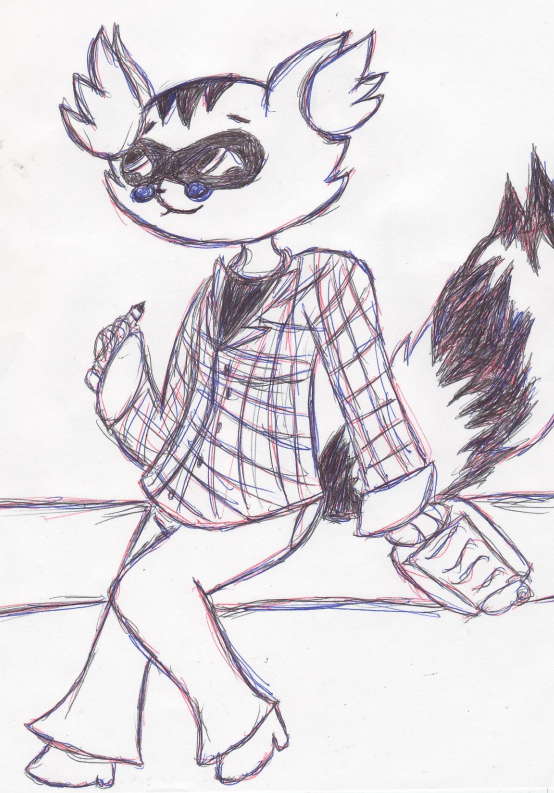 Inktober: Jeff The Raccoon