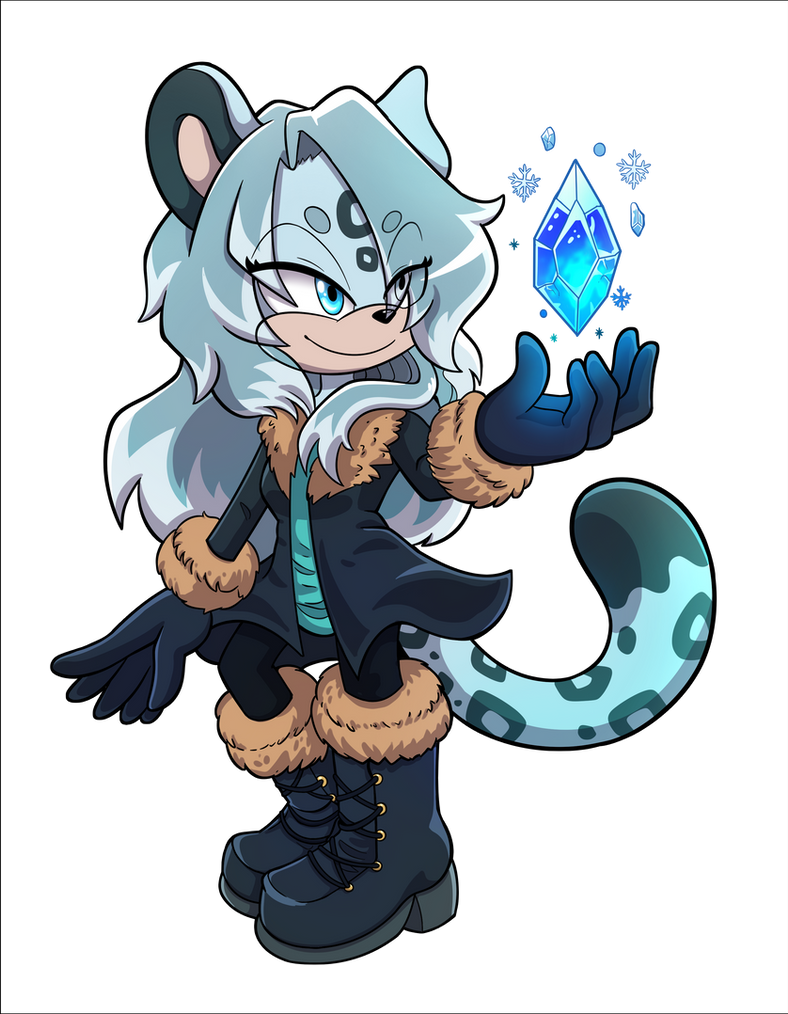 Sonic OC: Blanche The Snow Leopard by MSG553 on DeviantArt