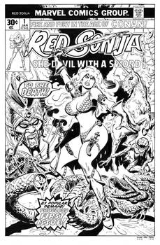 Red Sonja 1 Cover Recreation