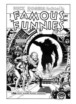 Famous Funnies #213 Cover Recreation