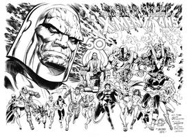 X-Men Teen Titans alternate cover inks