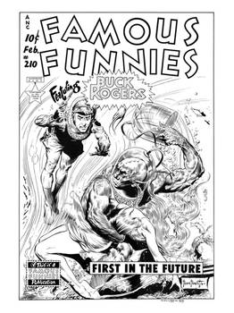 Famous Funnies #210 Cover Recreation