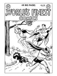 World's Finest #68 Cover Recreation