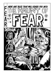 Haunt of Fear #15 cover recreation by dalgoda7