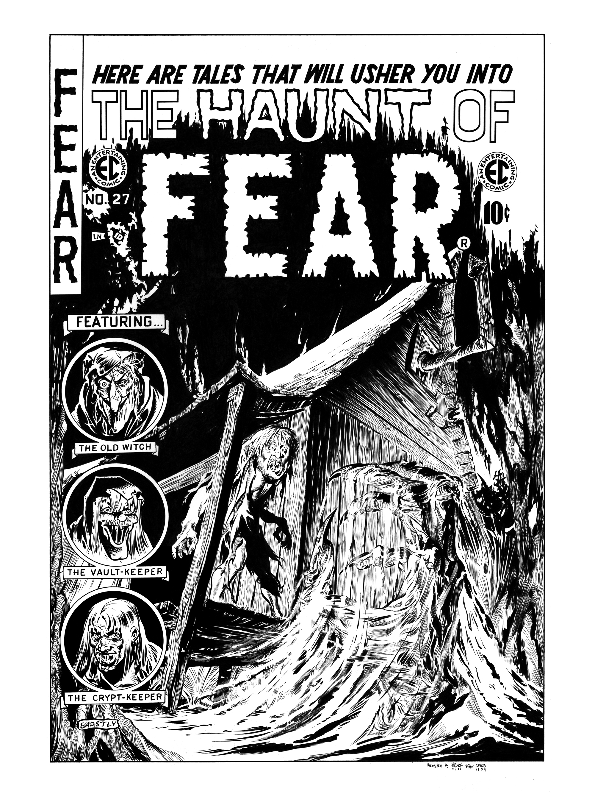 Haunt of Fear #27 cover recreation