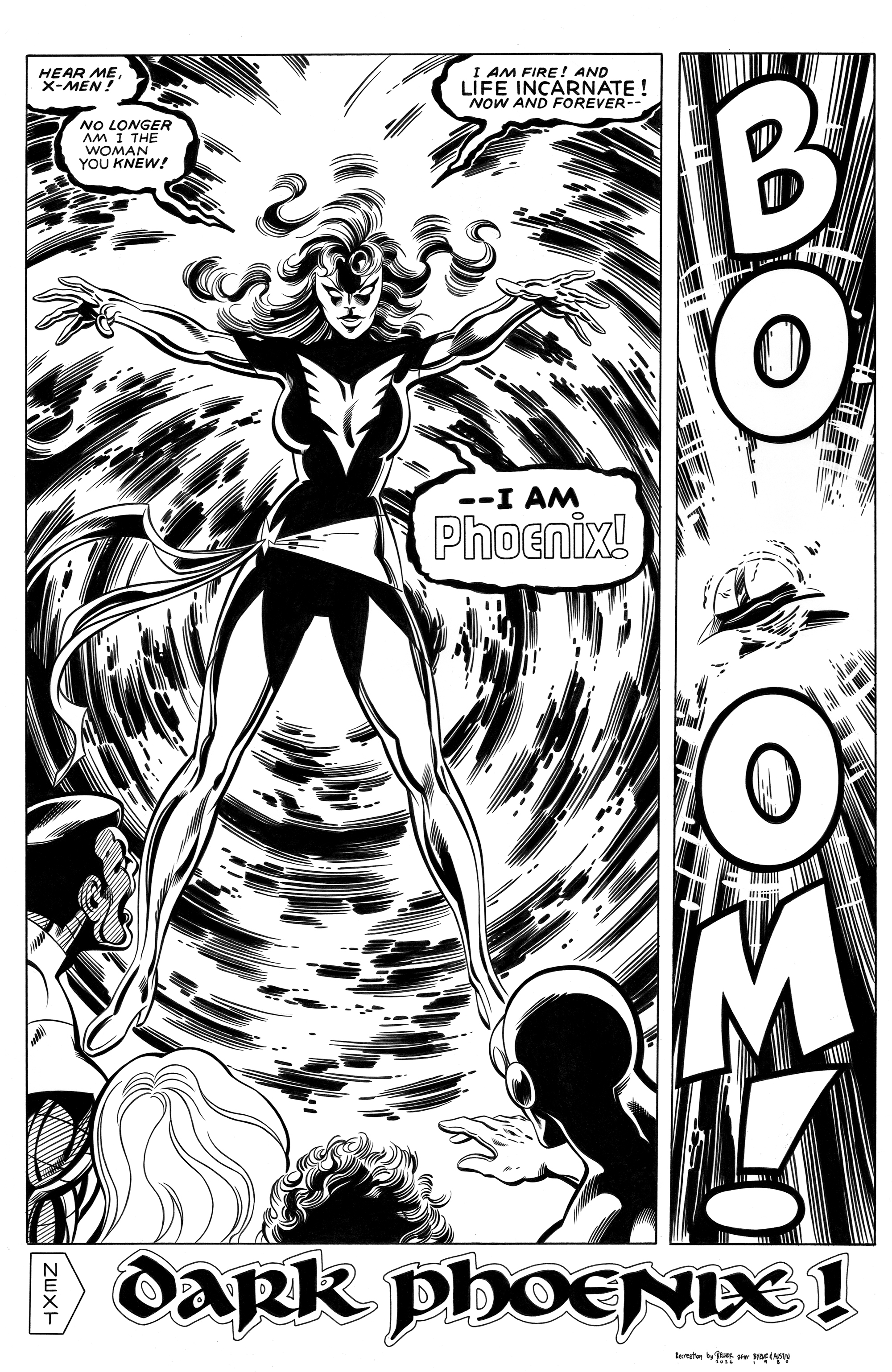 Uncanny X-Men #134 end page recreation