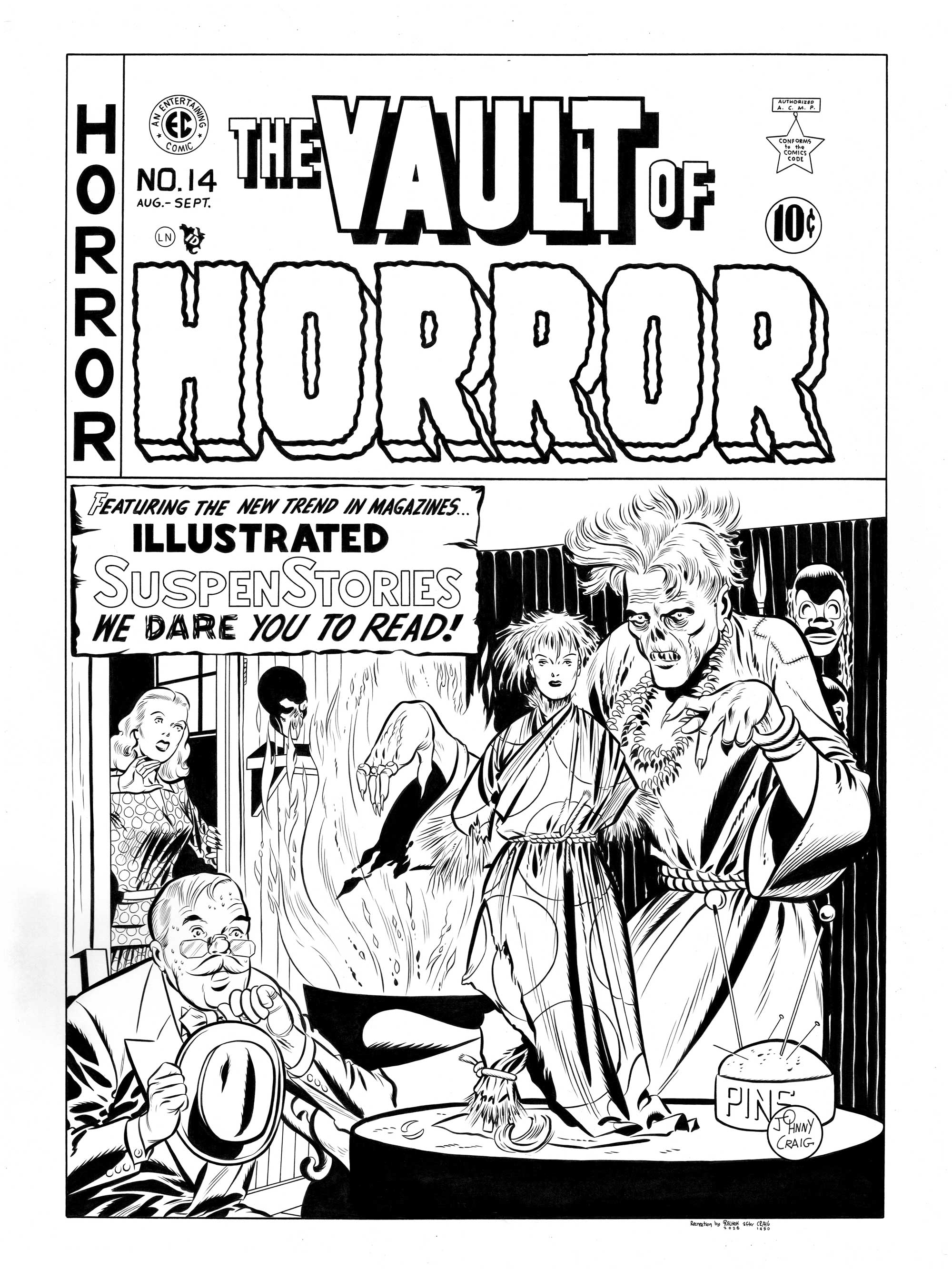 Vault of Horror #14 cover recreation