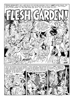 MAD #11 'Flesh Garden' splash page recreation