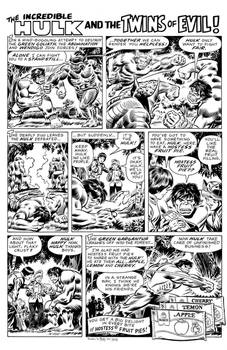 Hulk Hostess Ad 'Twins of Evil' recreation