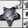 Silver Glitter Star Pendant