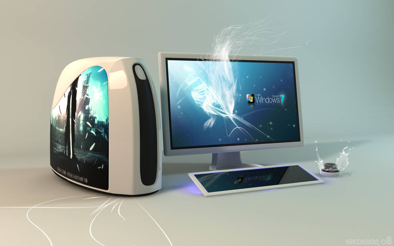 concept computer windows 7 by 3DEricDesign