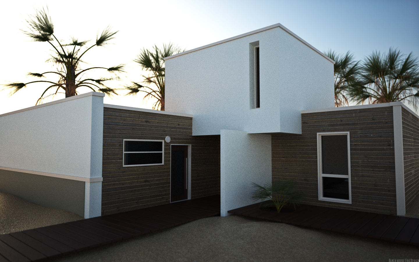3D beach house