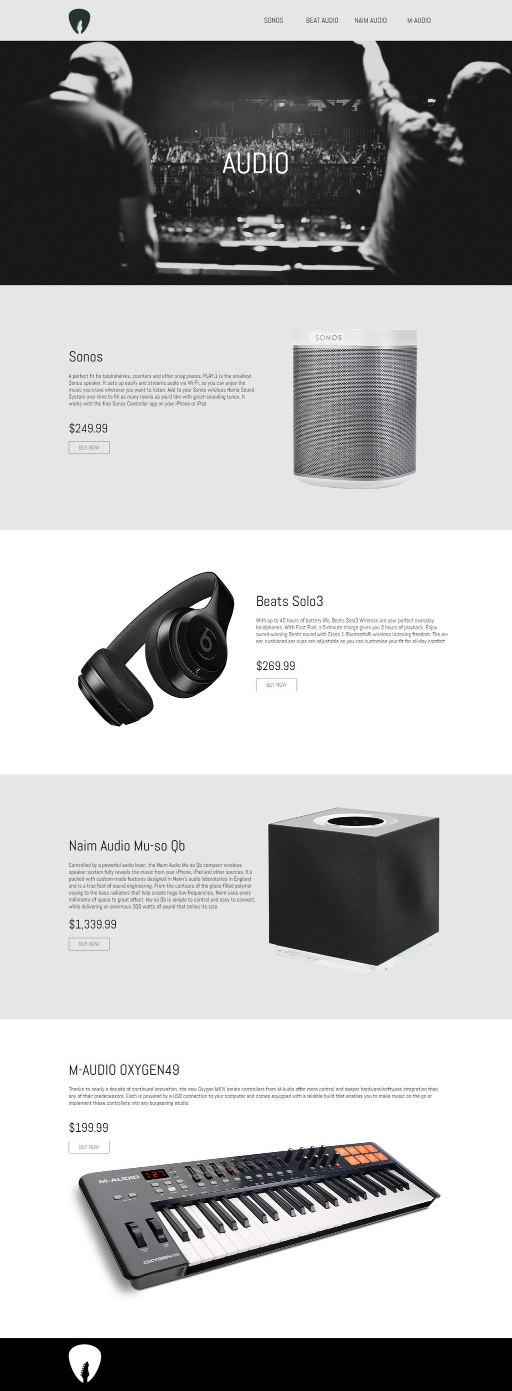 free AUDIO-WEBSITE-TEMPLATE by 3DEricDesign on DeviantArt