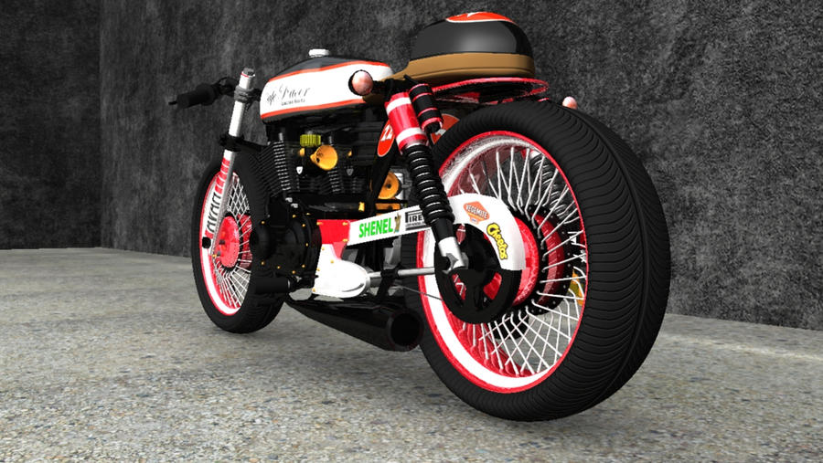 Batcycle Cafe Racer CafeRacer by BiomechanicalMan on DeviantArt