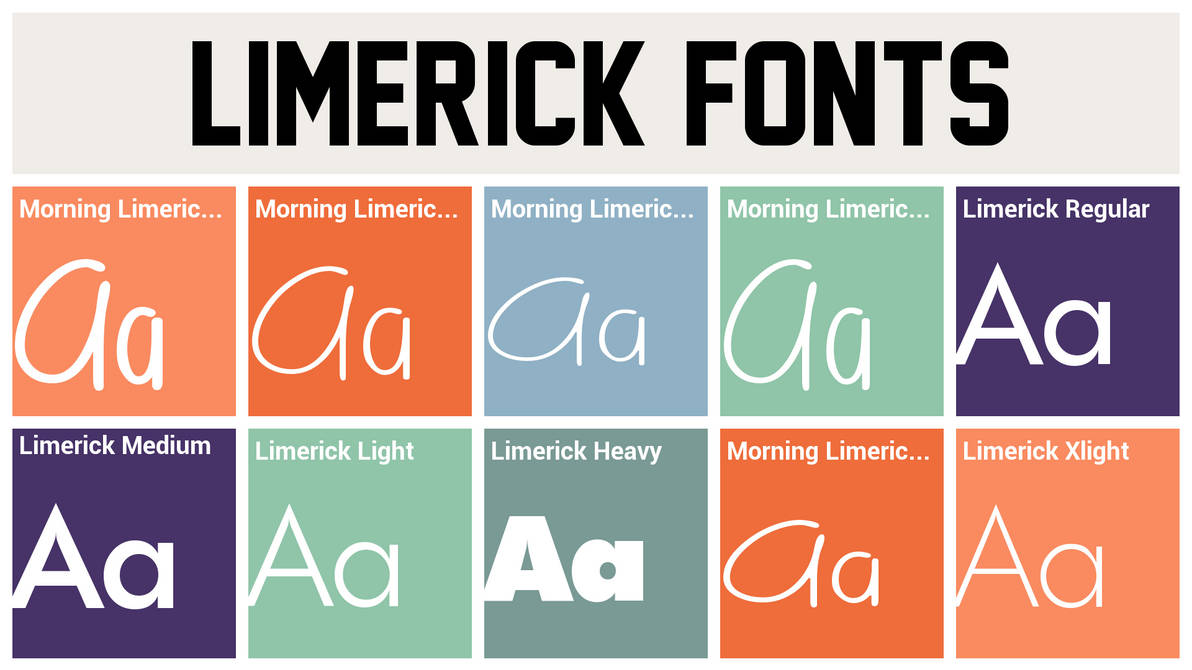 Limerick's Lettering Limerick Font Pack by 1stProtype-Pro on DeviantArt