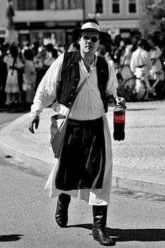 Slovak folklore with Coca-Cola