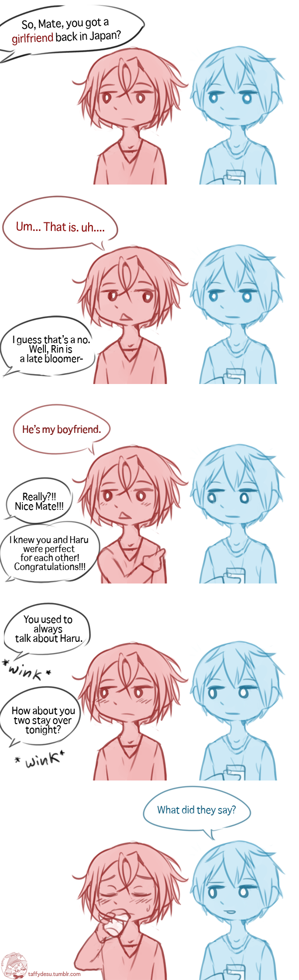 Rin and Haru in Australia Comic