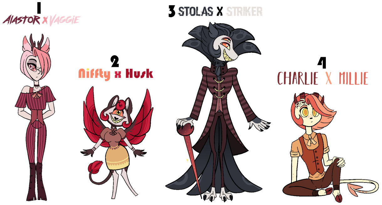 Hazbin Hotel Ship Adopts OPEN by DelilahSunstar on DeviantArt