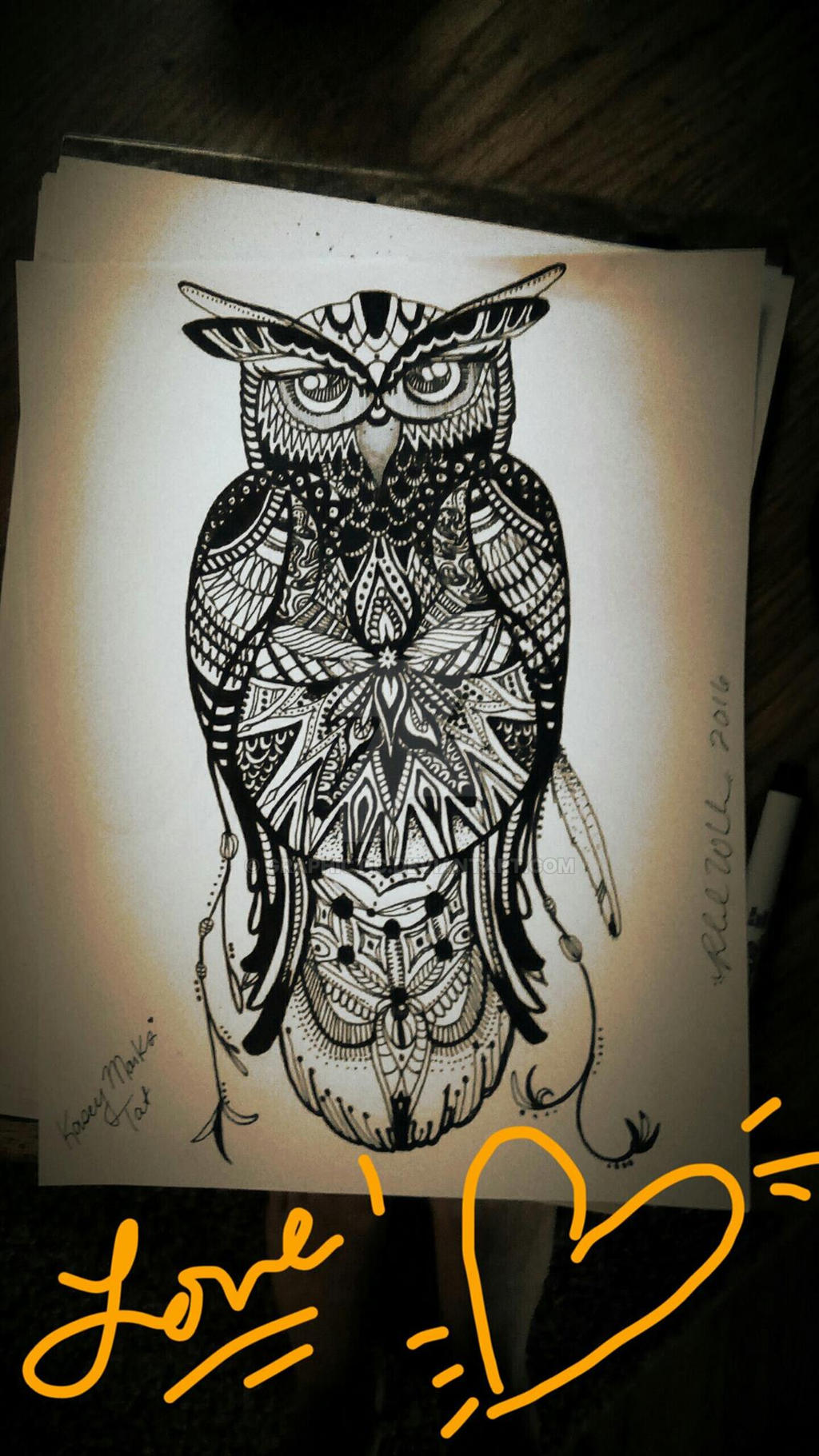 Symbolic Owl Tattoo by Graphictic on DeviantArt